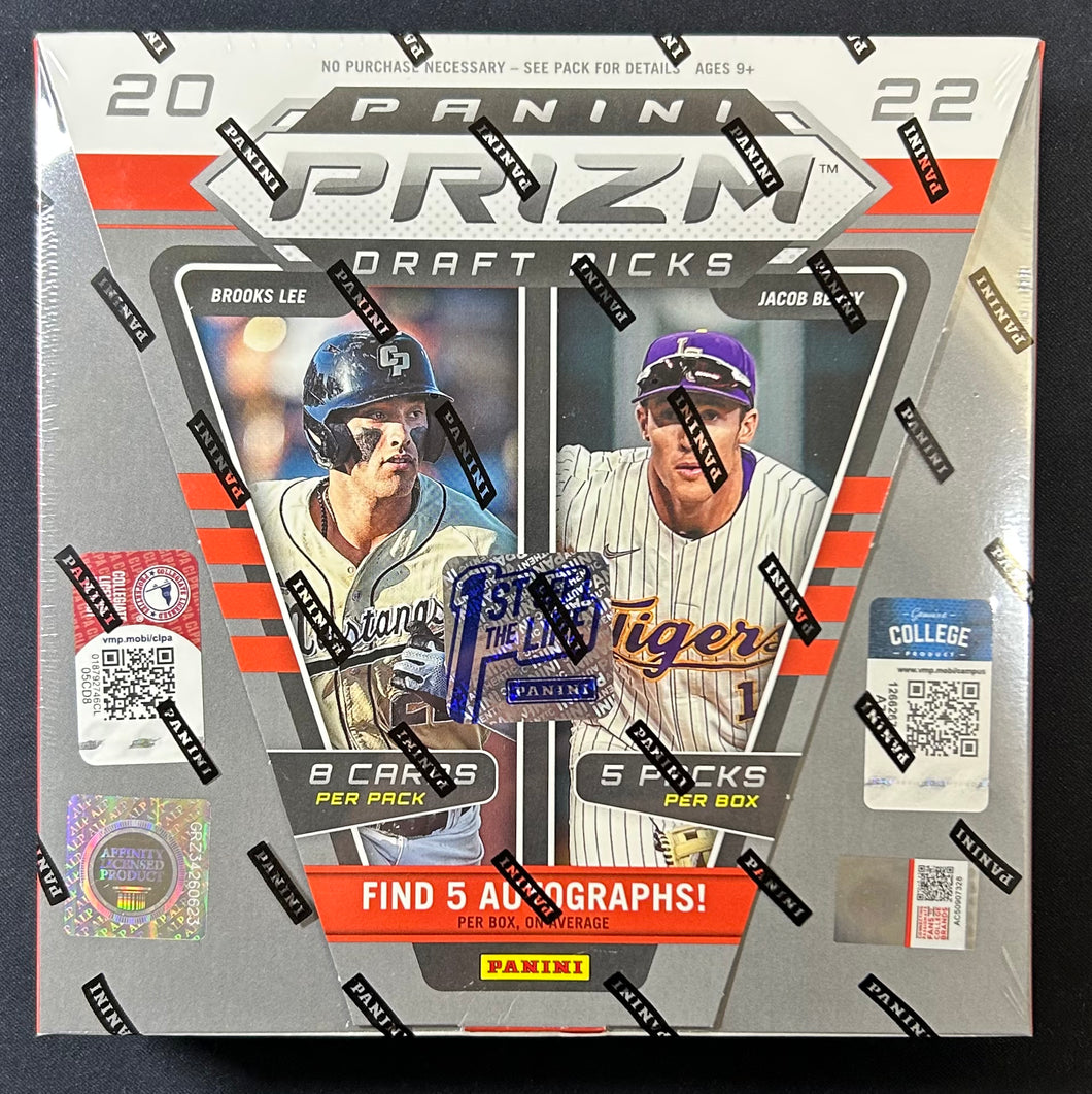 2022 Prizm Draft Picks Baseball FOTL Box